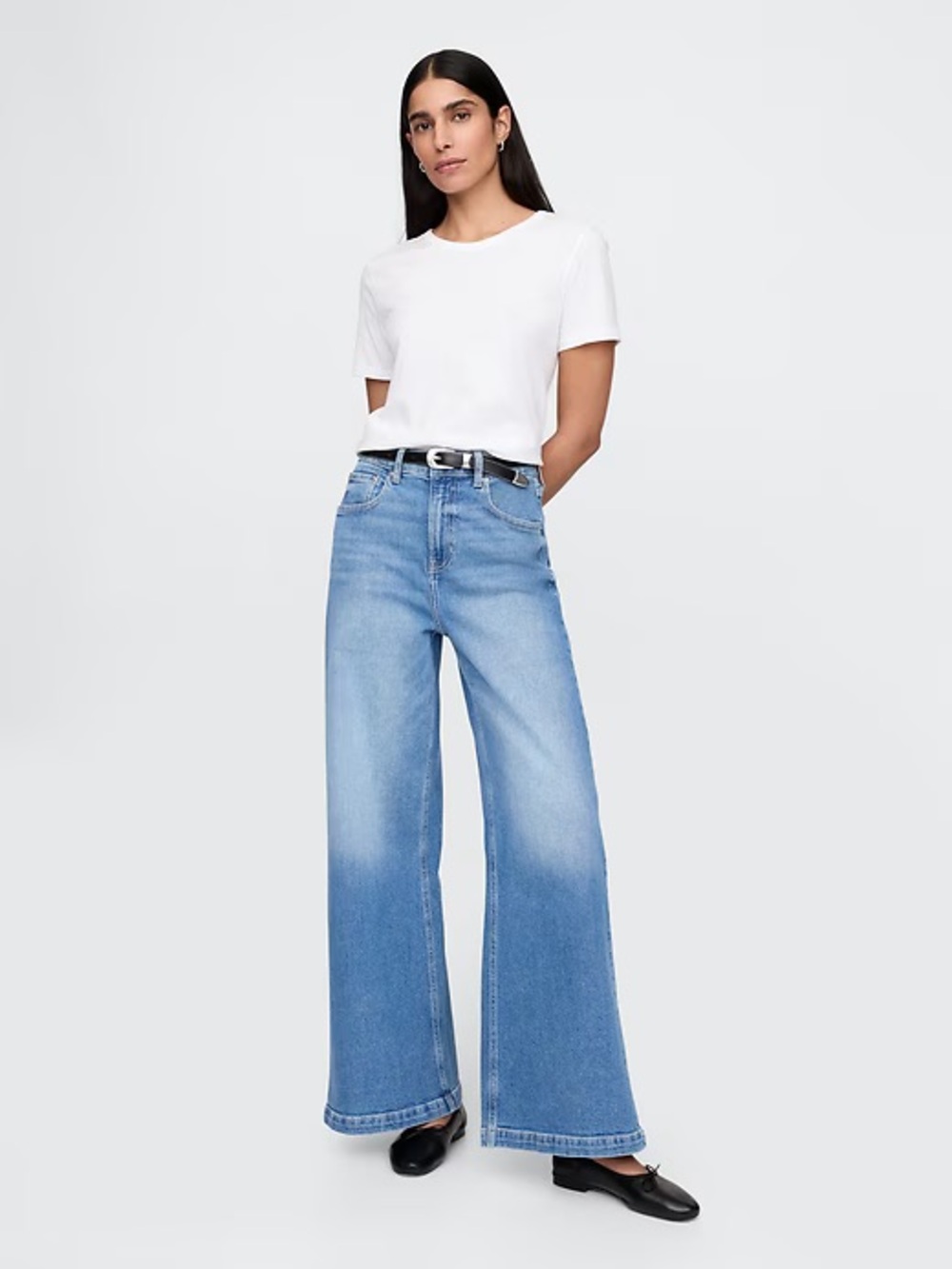 Gap stride wide high waist jeans 31/12